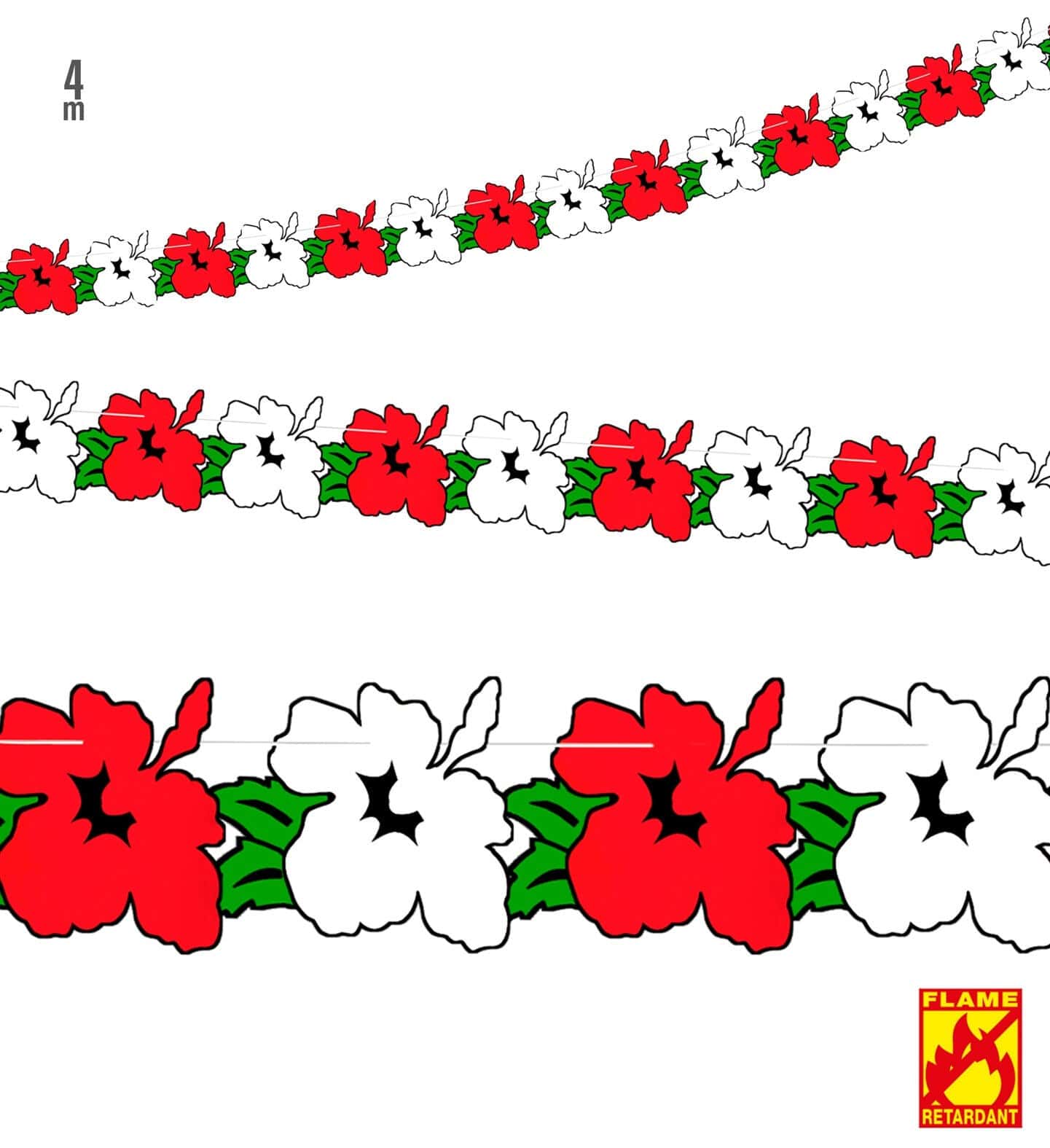 festone in carta con orchidee