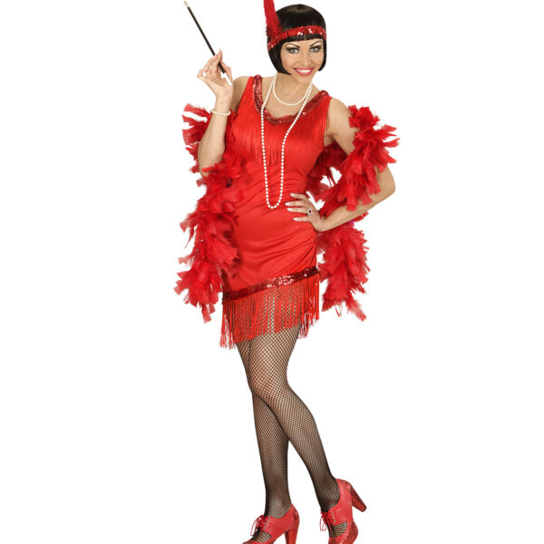costume da charleston rosso