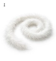 boa bianco in marabou