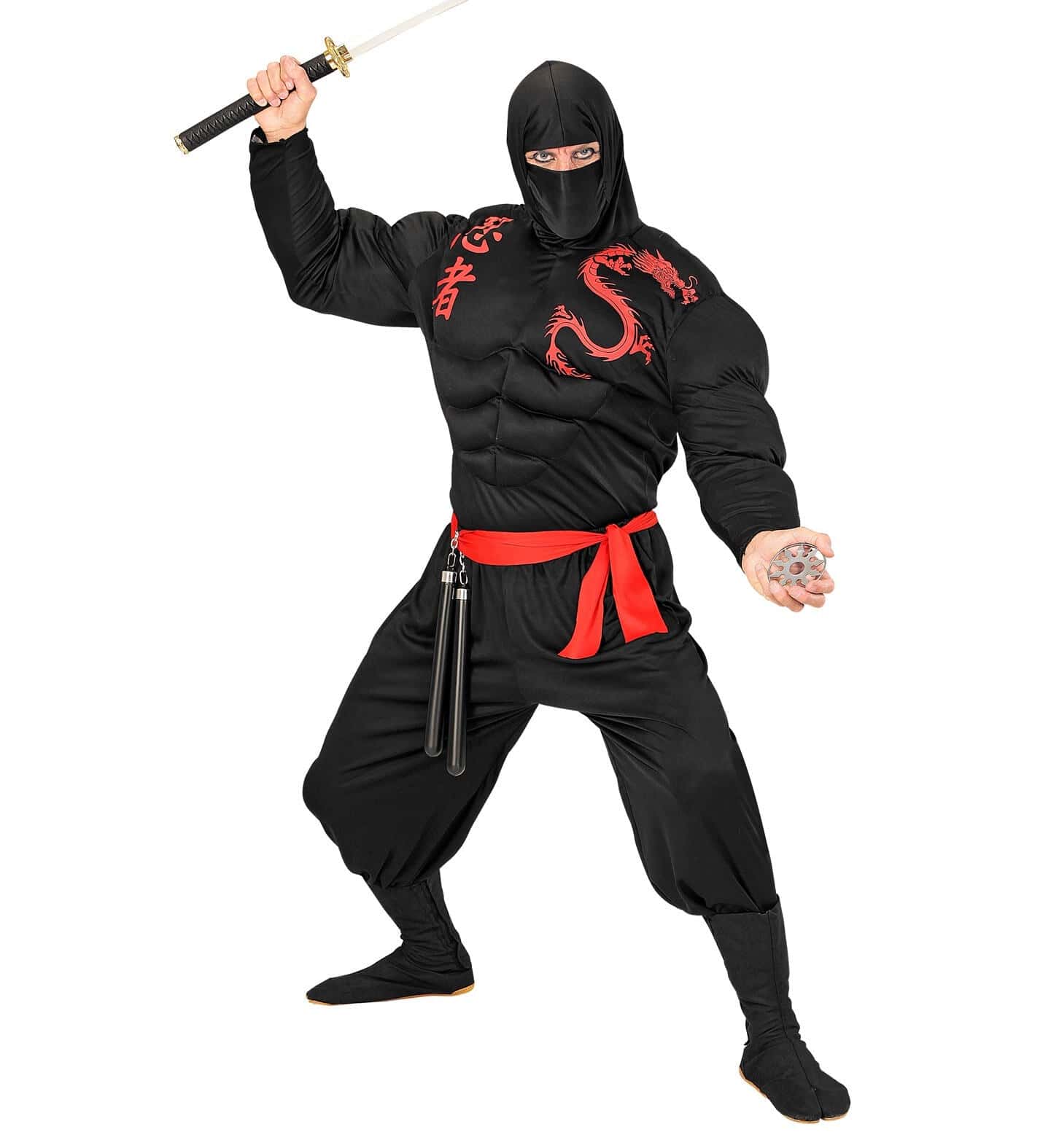 costume da ninja muscoloso