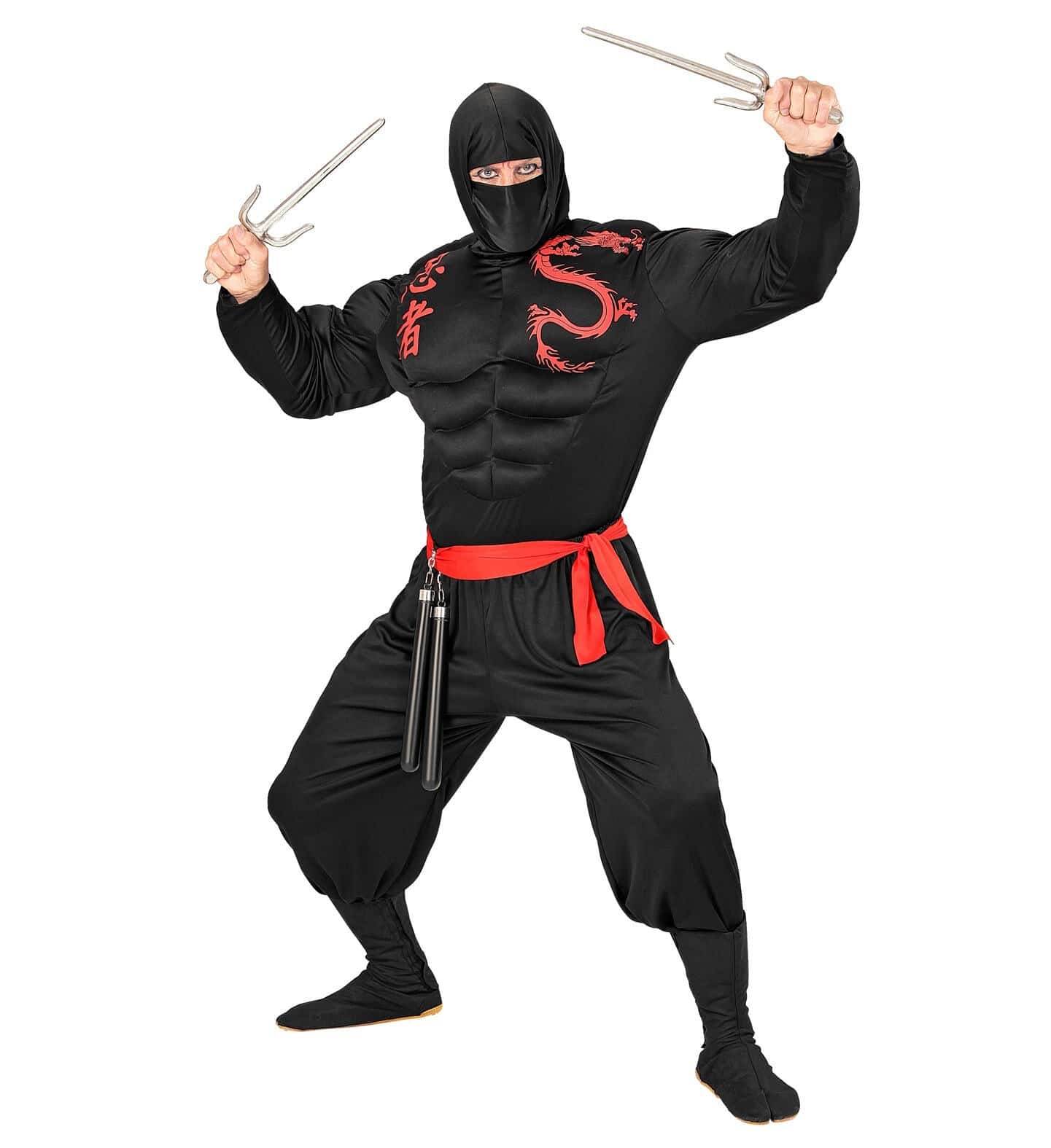costume da ninja muscoloso