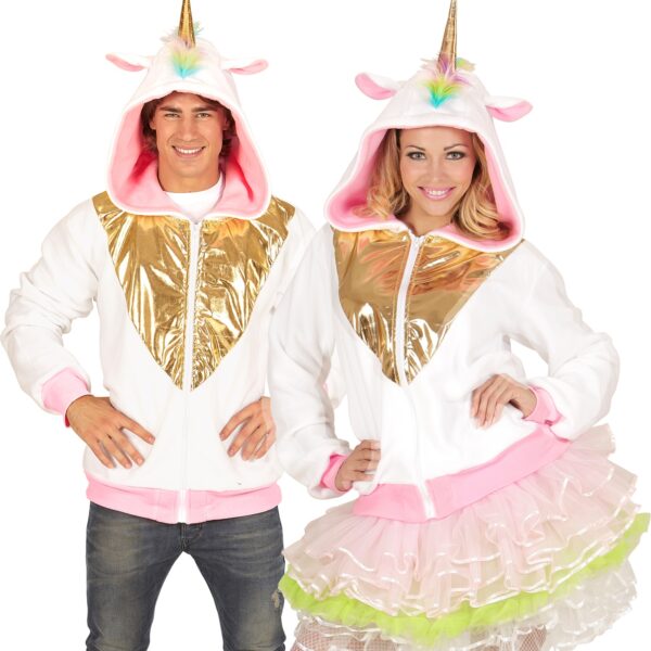 giacca felpa da unicorno