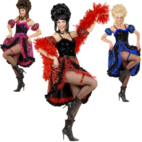 costume da ballerina di can can colori assortiti