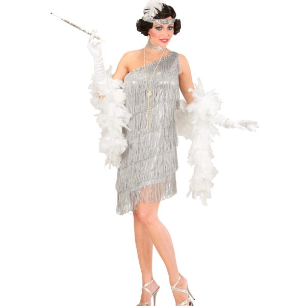 costume da charleston argento