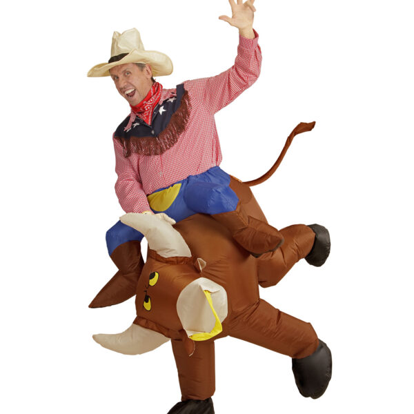 costume gonfiabile da toro scatenato