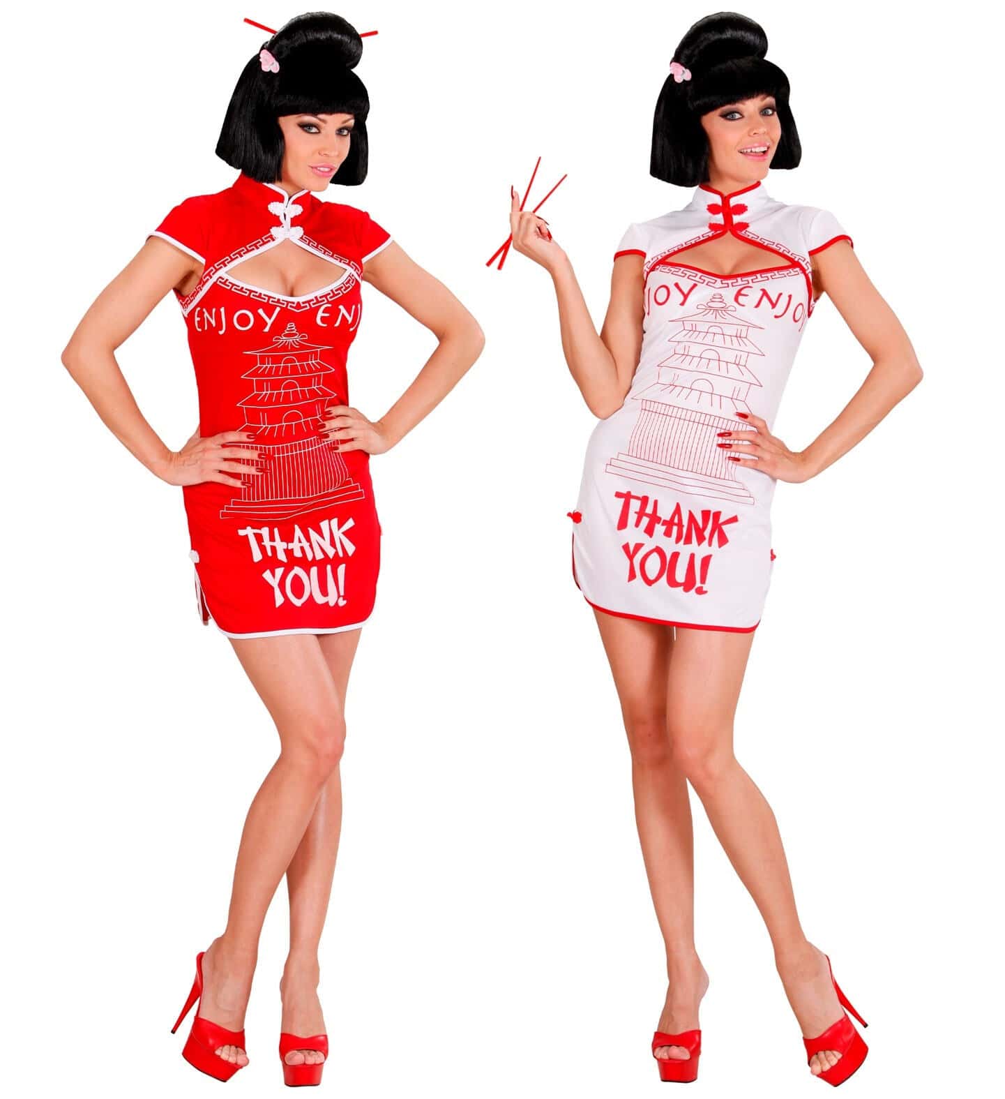 costume da cinesina take away colori assortiti