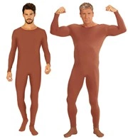 tuta bodysuite marrone da uomo