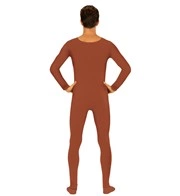 tuta bodysuite marrone da uomo