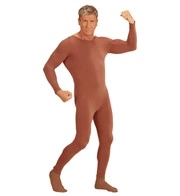 tuta bodysuite marrone da uomo