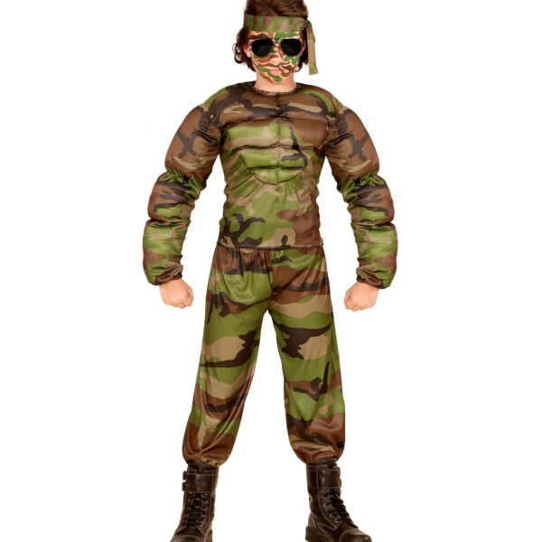 costume da soldato muscoloso