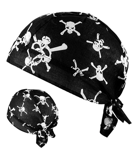 bandana con teschio ossa incrociate