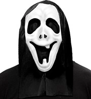 maschera da fantasma con cappuccio