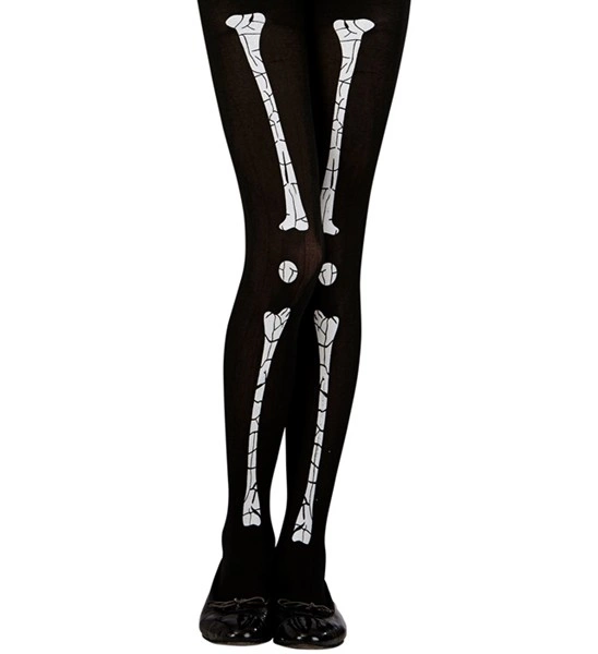 collant scheletro da bambina