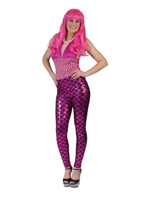 leggings rosa da sirena