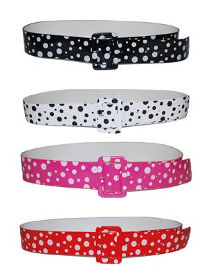 cintura a pois colori assortiti