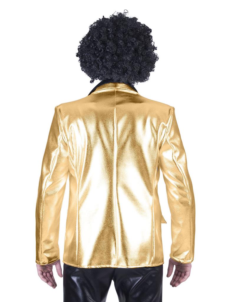 giacca oro lucido disco