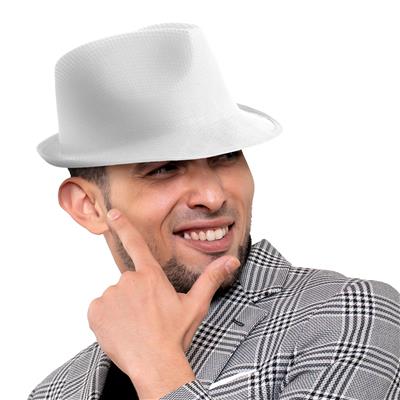 cappello da gangster bianco