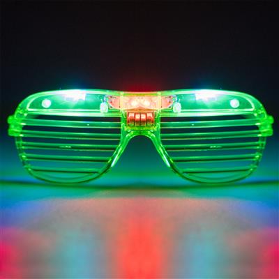 occhiali bianchi anni'80 con luci led