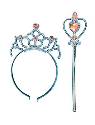 corona e scettro oro da principessa