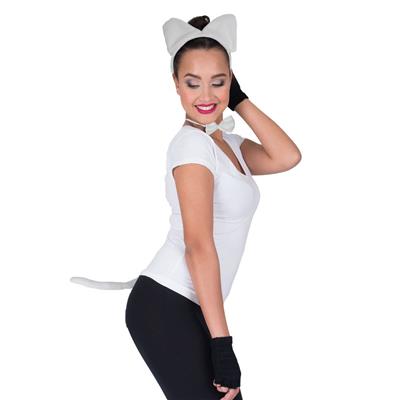 set bianco da gatto
