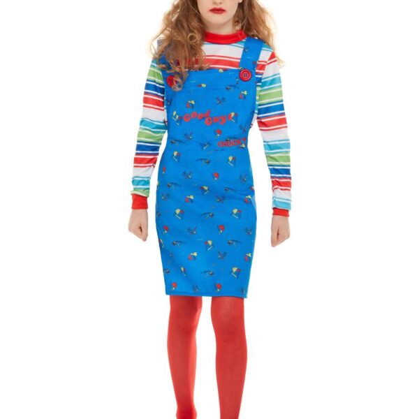 Costume da Cucky,cucky la bambola assassina,costume da cucky per bambine,costumi halloween,cucky,costumi per bambine
