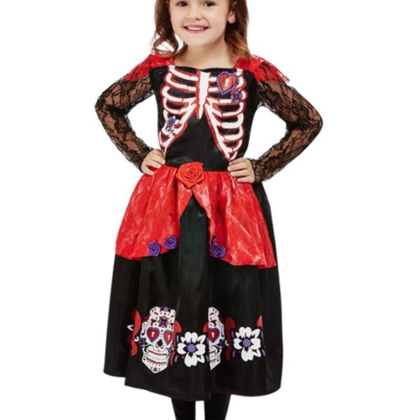 costume da scheletro,halloween,costumi giorno dei morti,costumi halloween bambine,costumi per halloween,giorno dei morti