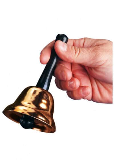 05388 1 campanella babbo natale metallo oro