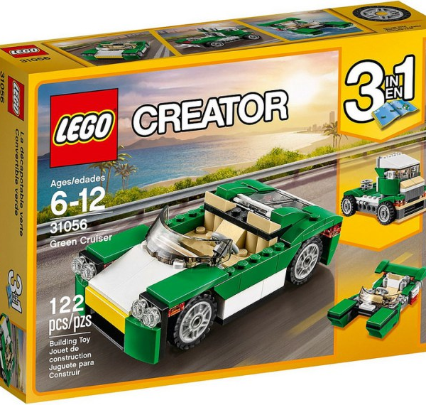 lego creator decappottabile verde