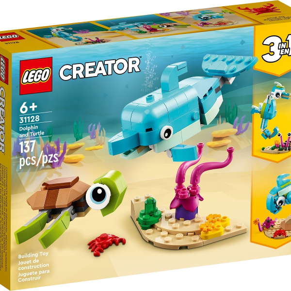 lego creator delfino e tartaruga