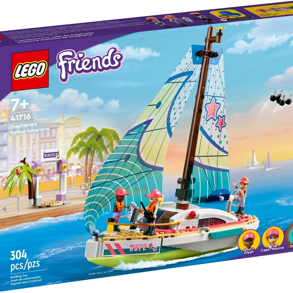 lego friends l’avventura in barca a vela di stephanie