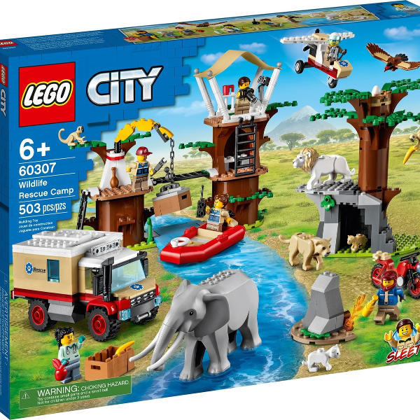 lego city accampamento di soccorso animale