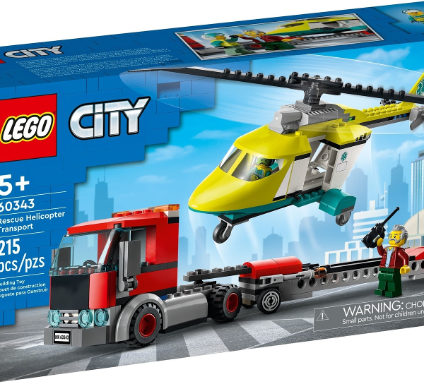 lego city trasportatore di elicotteri di salvataggio