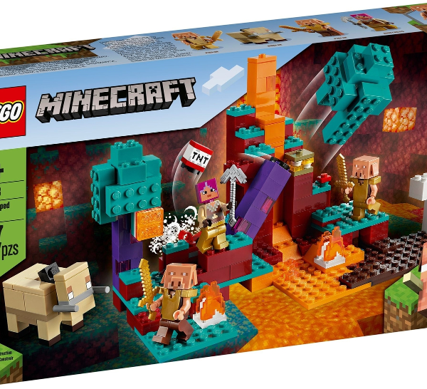 lego minecraft la warped forest