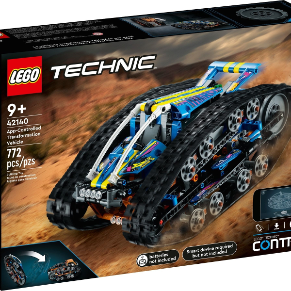 lego technic veicolo di trasformazione controllato da app