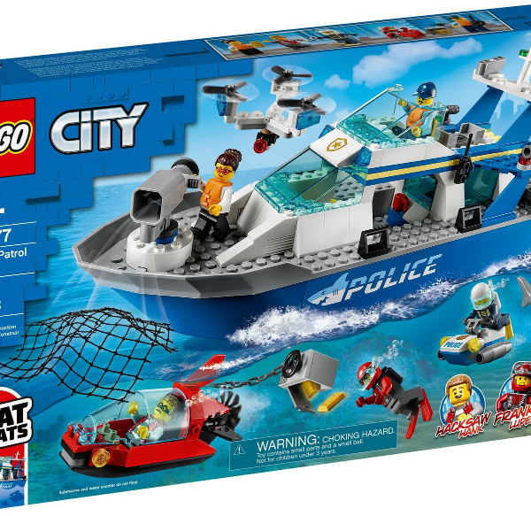 lego city motoscafo della polizia