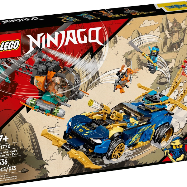 lego ninjago auto da corsa di jay e nya evolution