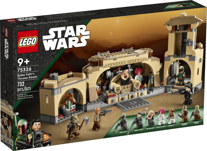 lego star wars la sala del trono di boba fett