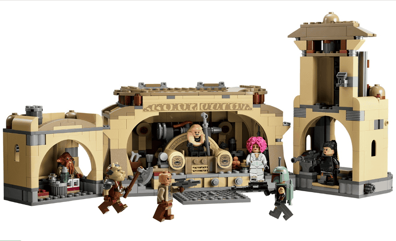 lego star wars la sala del trono di boba fett