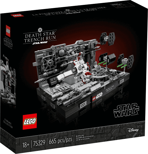lego star wars diorama volo sulla trincea della morte nera