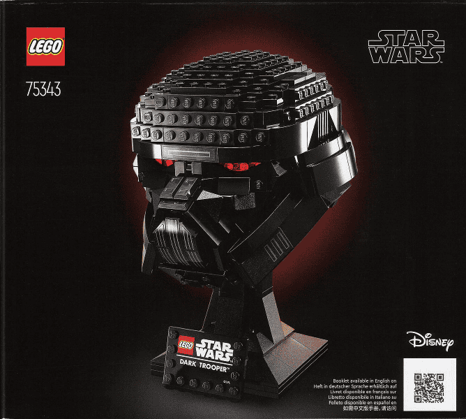 lego star wars casco del dark trooper