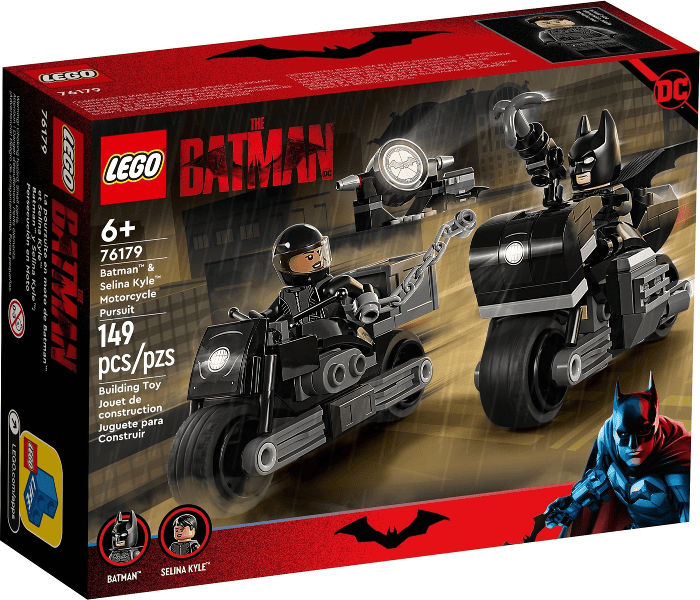 lego dc batman inseguimento sulla moto di batman e selina kyle