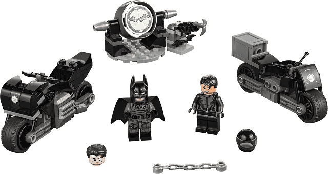 lego dc batman inseguimento sulla moto di batman e selina kyle