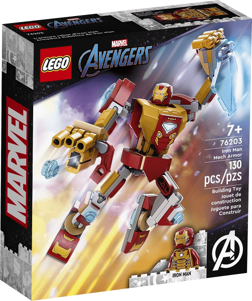 lego marvel avengers armatura mech iron man