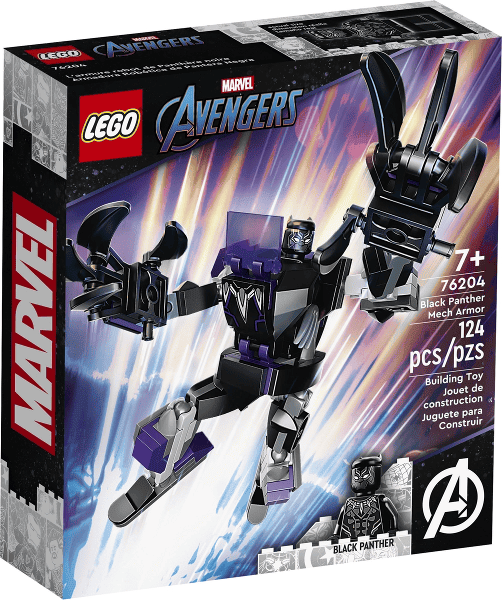 lego marvel avenger armatura mech black panther