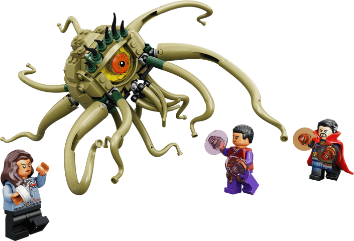 lego marvel doctor strange faccia a faccia con gargantos