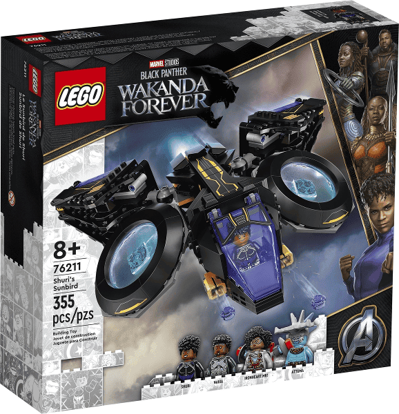 lego marvel black panter sunbird di shuri