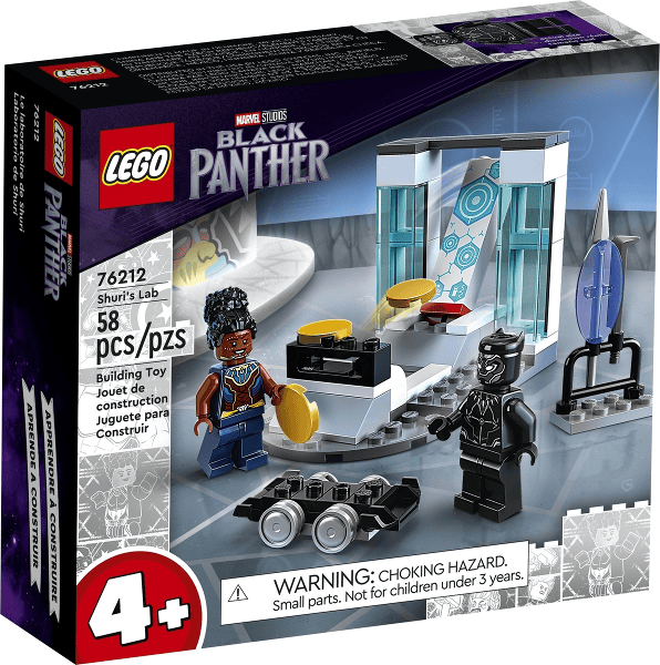 lego marvel black panter il laboratorio di shuri