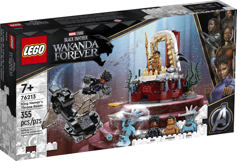 lego marvel black panther la stanza del trono di re namor