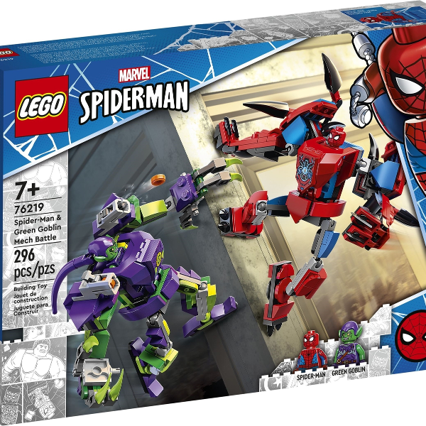 lego marvel spider man battaglia tra i mech di spider man e goblin
