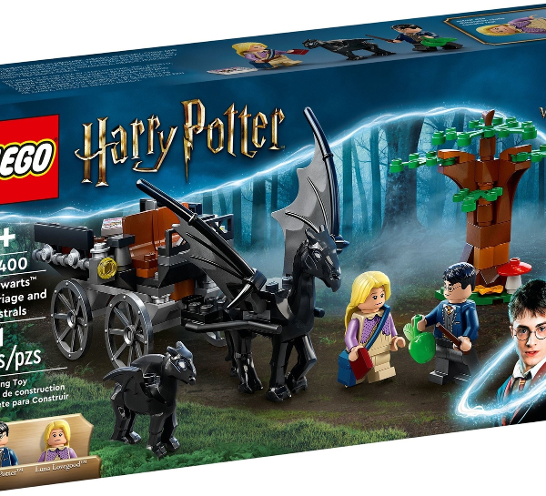 lego harry potter thestral e carrozza di hogwarts